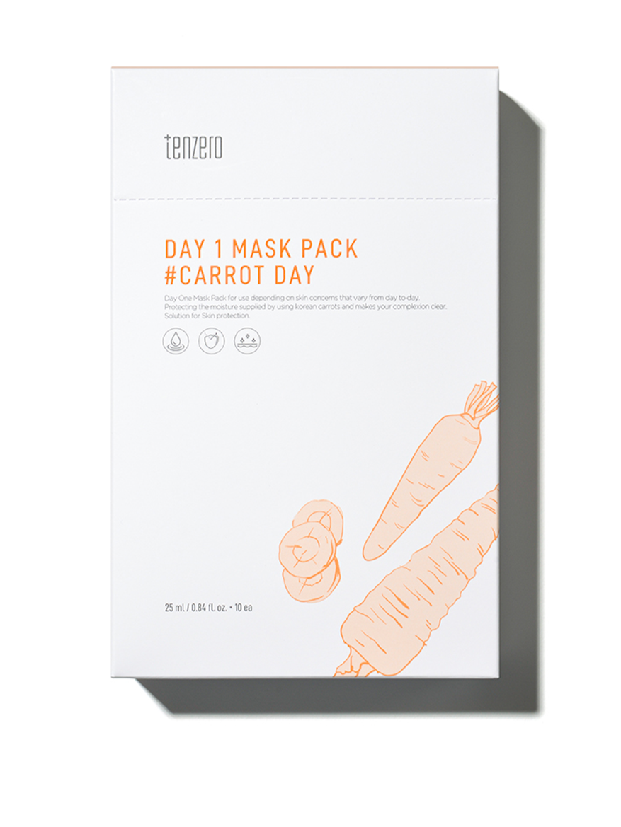 MY | TENZERO DAY 1 MASK PACK #CARROT DAY(10EA)