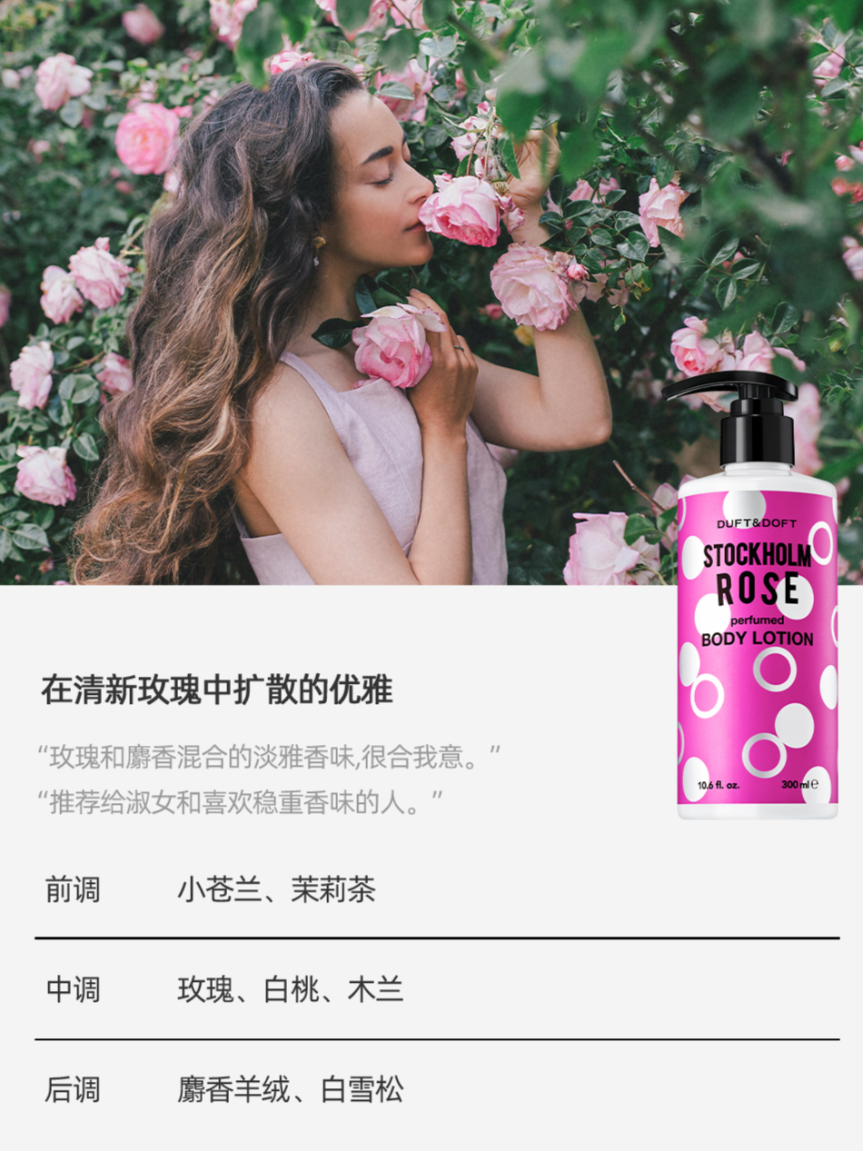 MY | DUFT&DOFT STOCKHOLM ROSE PERFUMED BODY LOTION