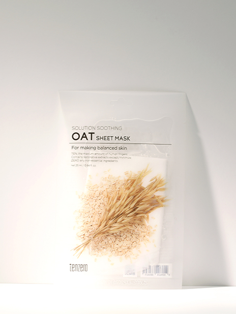 MY | TENZERO SOLUTION SOOTHING OAT SHEET MASK(10EA)