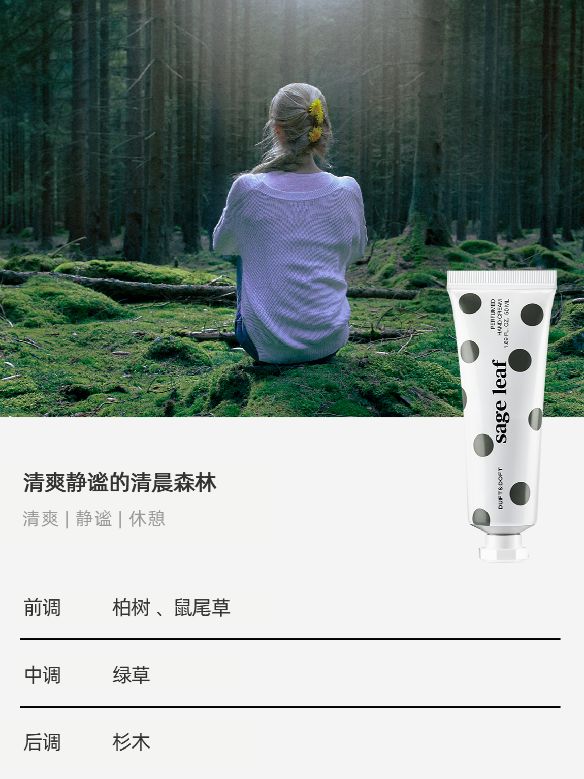 MY | DUFT&DOFT SAGE LEAF
NICHE PURFUME HAND CREAM